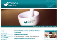 Website der Philipps-Apotheke Marburg